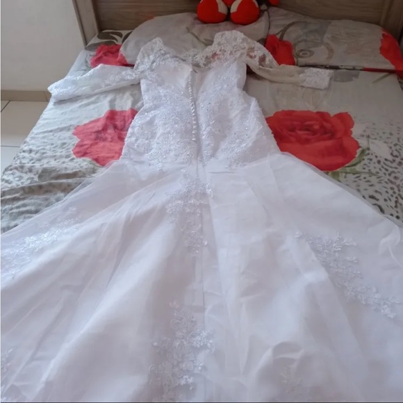 🎉PREORDER Lace Mermaid Wedding Bridal Tulle Dress - Sizes 2 thru 24 available - Picture 15 of 16